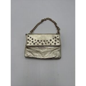 Express Small Evening Cocktail Part Outse Gold Colored‎ Rhinstones Magnetic Snap